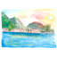 Riva Pearl Of Lake Garda In Italy Print by Martina Bleichner-65858986-65793130