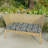 Sunbrella 44" x 18" Contoured Outdoor Wicker Bench Cushion-620469315
