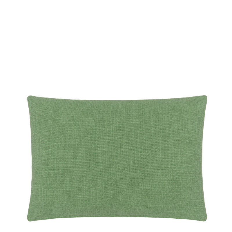 Kushime Embroidered Decorative Pillow, Emerald Geometric