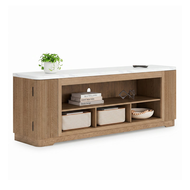 Clower 80" TV Stand For Tvs Up To 91"
