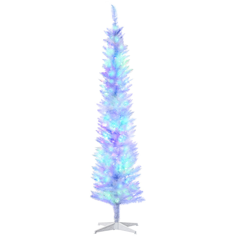 Easy Set-Up Lighted Spruce Christmas Tree, 7Ft