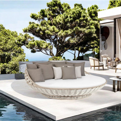70.87 " W Patio Daybed with Cushions