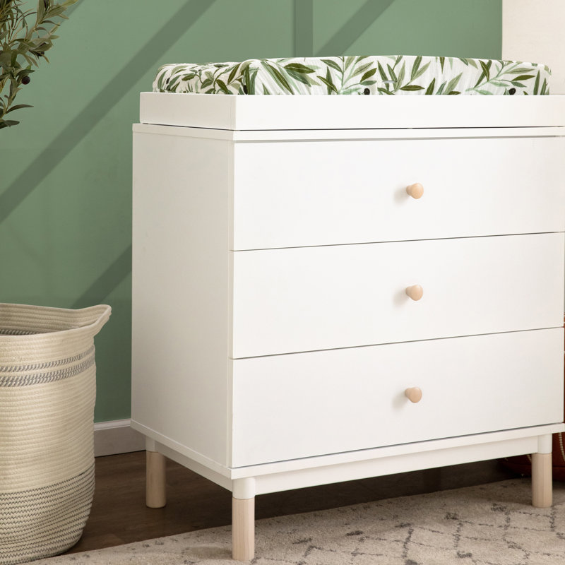 Gelato 3 Drawer Changer Dresser, White