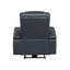 Fauteuil inclinable bleu et noir avec Bluetooth