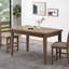 Table de salle à manger à hauteur de comptoir en bois, brun antique, P 35 po x l 59,1 po x H 36,5 po-559779031