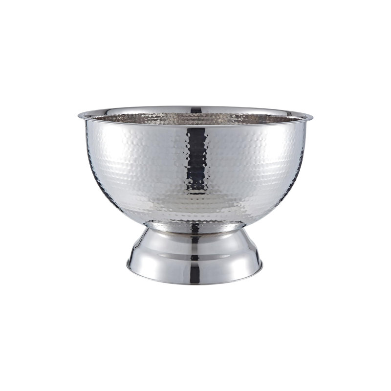 Buckingham Stainless Steel Champagne Bucket Hammered Effect 40 cm 17.5 Litre