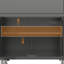 Armoire à outils en métal robuste et durable pour le garage avec roues - Armoire de rangement mobile robuste avec 1 tiroir et 2 portes verrouillables, armoire de rangement pour outils roulants et