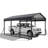 10 Ft. W X 15 Ft. D Metal Carport, Heavy-Duty Steel Frame, Outdoor Canopy Shelter