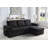 Symerton Sleeper Sectional Sofa Reversible Storage Chaise  Woven Fabric 95 Inches