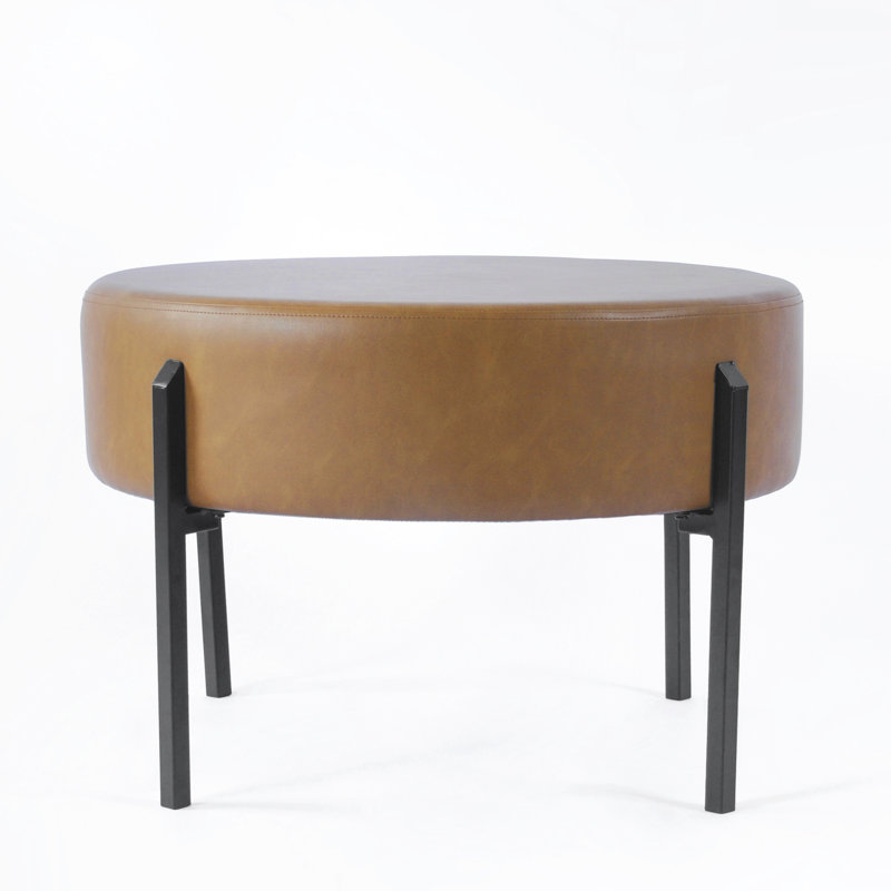 Priolo Faux Leather Ottoman