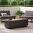 RECTANGULAT IRON FIRE PIT-50 000BTU WITH TANK HOLDER