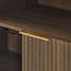 Buffet cannelé moderne à 2 portes l 47,2 po avec tablettes réglables et éclairage DEL-584194463