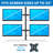 Height Adjustable Universal 4 Screen Desk Mount