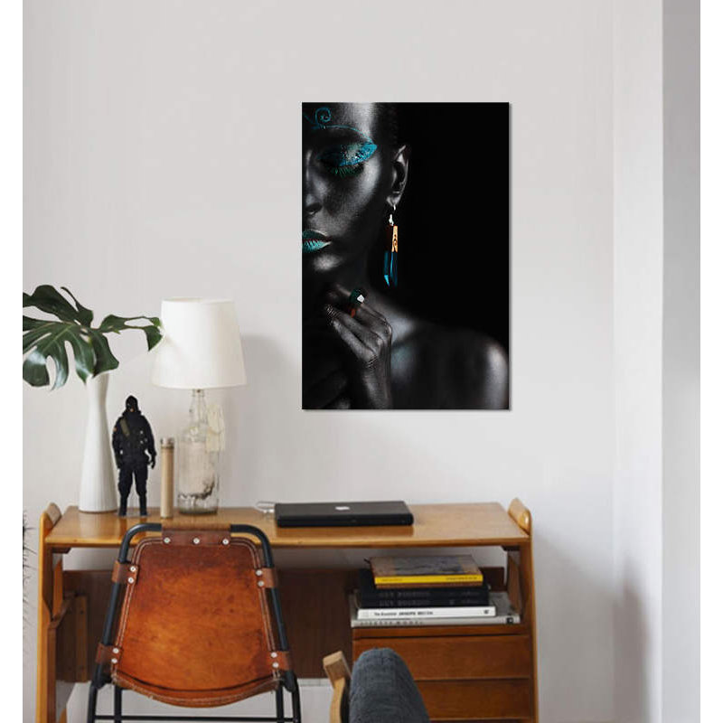 « guide » par ivan kovalev, reproduction d’impression sur toile tendue, H 26 po x l 18 po x P 1,5 po, Toile avec cadre noir