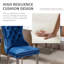Ensemble de 4 chaises de salle à manger rembourrées en velours avec pieds argentés-2134824461-2134824458