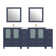 Karson 84'' Double Bathroom Vanity with Ceramic Top with Mirror