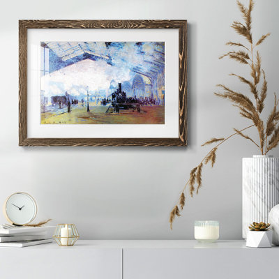 «Saint Lazare Station in Paris» par Claude Monet - reproduction d'un seul cadre