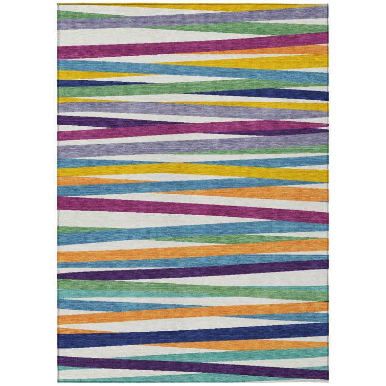  Machine Washable Indoor/Outdoor Chantille ACN997 Gray Area Rug