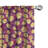 George Oliver Abstract 4-Panel Curtains, Circles and Rings Pattern, Pastel Yellow and Raspberry-513429251