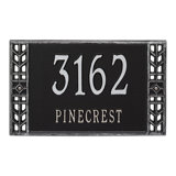 Boston Personalized Standard 2-Line Wall Address Plaque