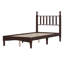 Lit plateforme simple en bois avec tête de lit en forme de gourde, lit plateforme de style rétro-1897738805