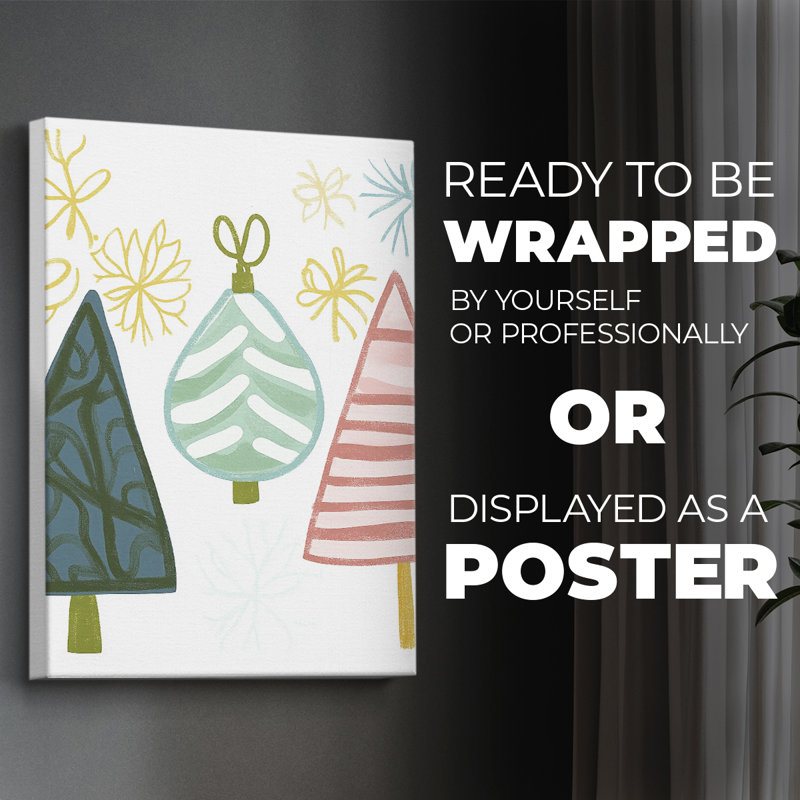Christmas Holiday Art CCLXIV - Impression sur toile seulement - NON CADRE, H 18 po x l 12 po
