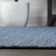 Amidon Modern Flatweave Solid Blue Indoor/Outdoor Rug