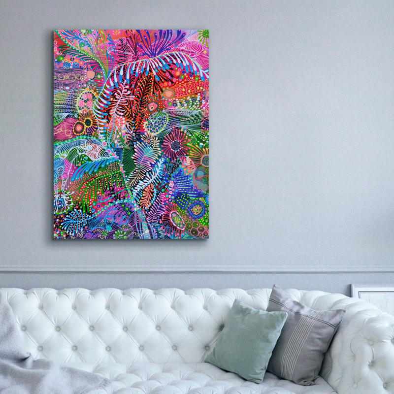 «Open My Eyes2» par Noemi Ibarz, art mural sur toile, 40 po x 54 po, H 54 po x l 40 po x P 1,5 po