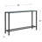 Darrin Narrow Long Console Table with Mirrored Top-127616363-127616367