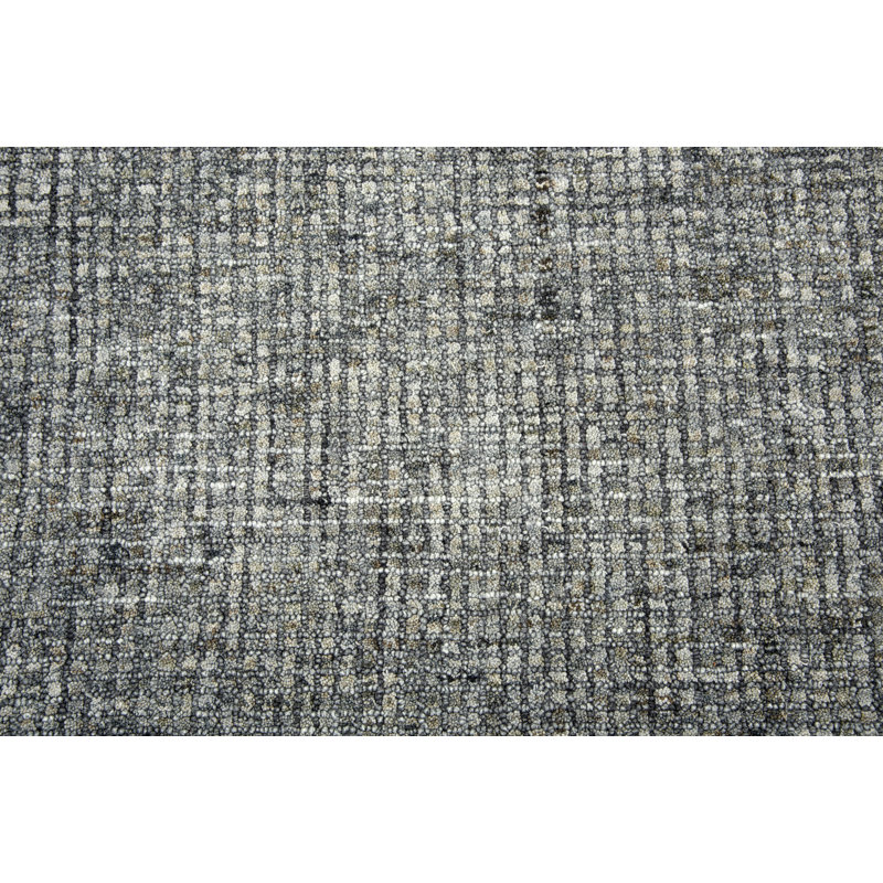 Tapis gris foncé en laine touffeté à la main Zellmer, Rectangle 10 pi x 13 pi