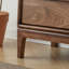 Commode d'appoint simple en noyer noir