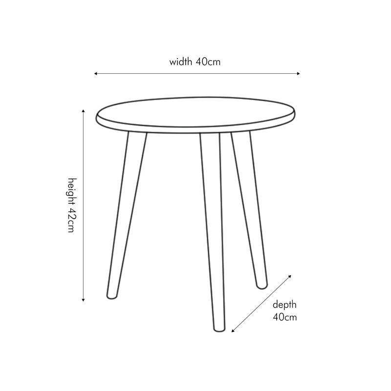Naugatuck Solid Wood End Table, Satin Black