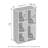 Ebern Designs Reed Reversible Open Shelf Multipurpose Bookcase, Storage Organizer, White-1404410363
