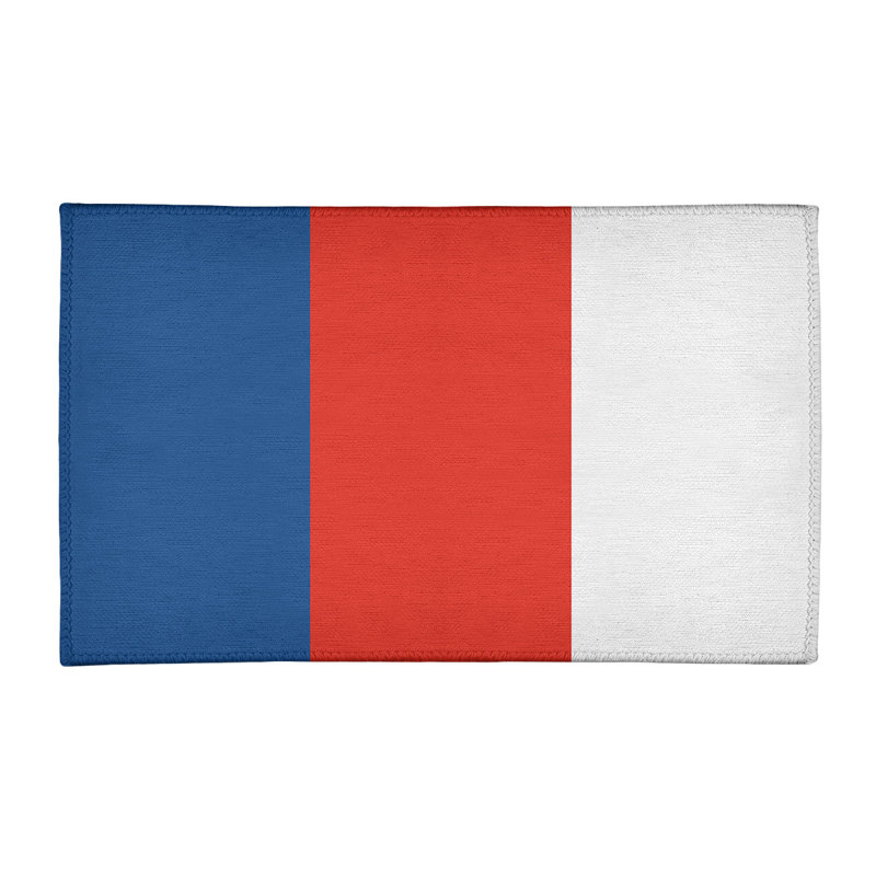 Tapis à rayures bleu/rouge/blanc royal Toronto, Rectangle 2 pi x 3 pi