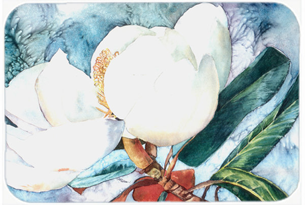Caroline's Treasures Magnolia Flower Glass Cutting Board