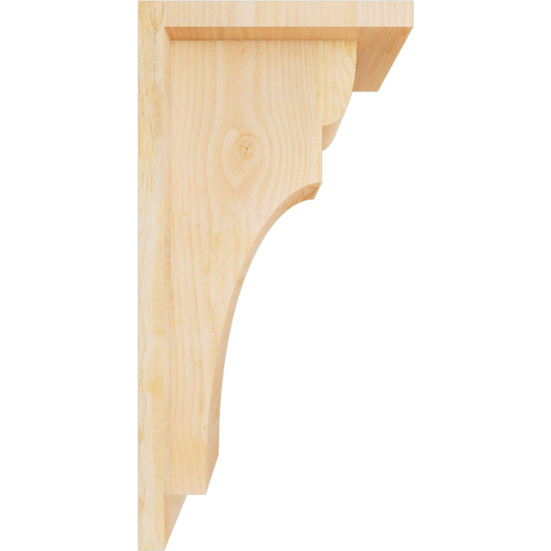 Yorkshire Yorktown avec plaque arrière, H 16 po x l 6 po x P 8 po, Sapin de Douglas, Sciage brut
