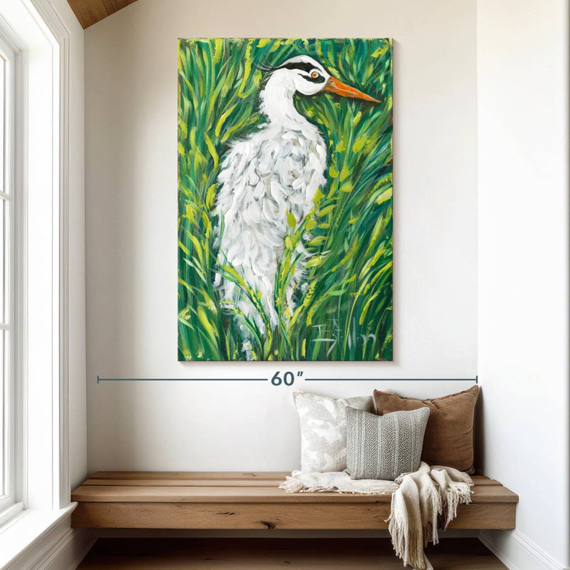 Aigrette blanche moelleuse Brampt, H 51 po x l 34 po