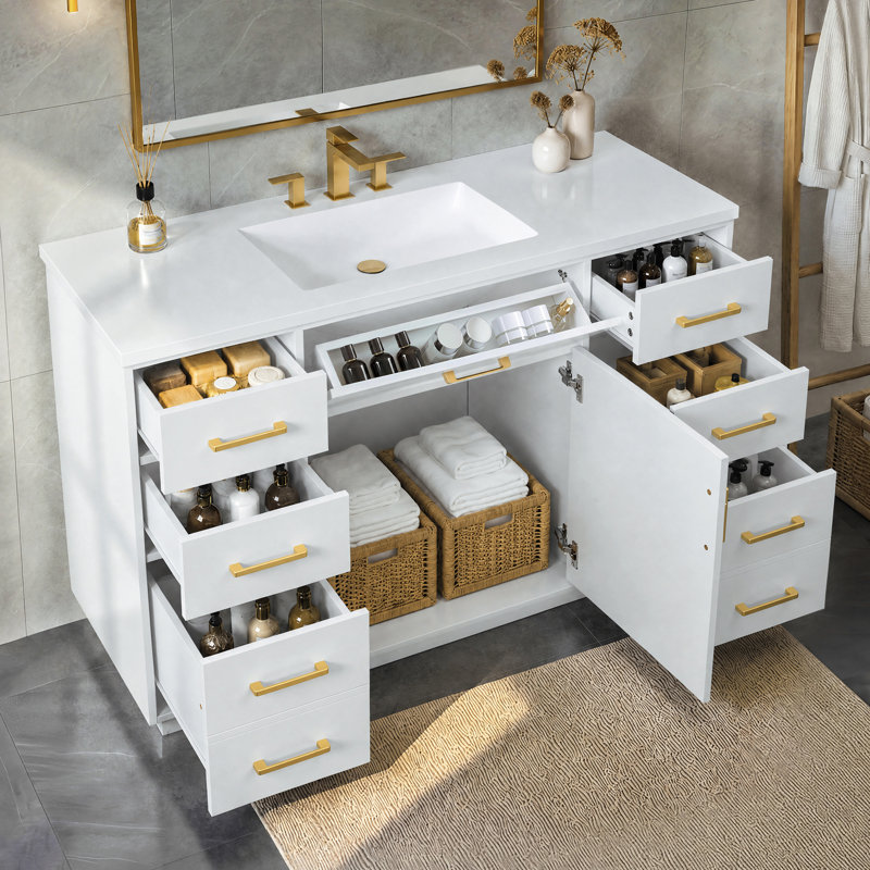 Single Bathroom Vanity with Top