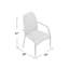 Chaise d'extérieur pour 2 personnes - Structure en fer, PE brun, collection de chaises ergonomiques, fabrication robuste, option de siège