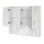 Armoire à pharmacie 2-en-1 à fixation murale avec tablettes réglables-917658859