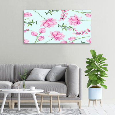 Flowers And Berries - Wrapped Canvas Print
