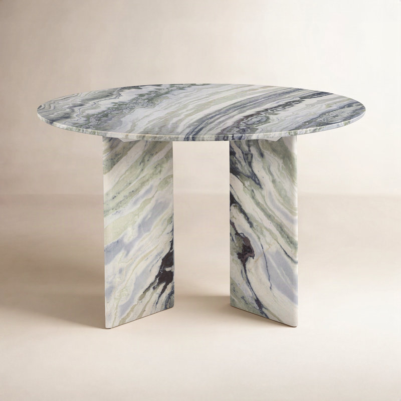 Marjorie Round Marble Dining Table