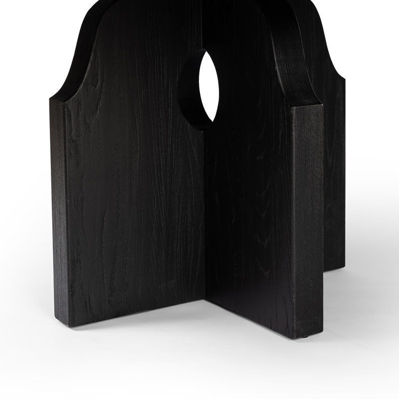 Allandale Round Dining Table in Black Elm, Black Elm