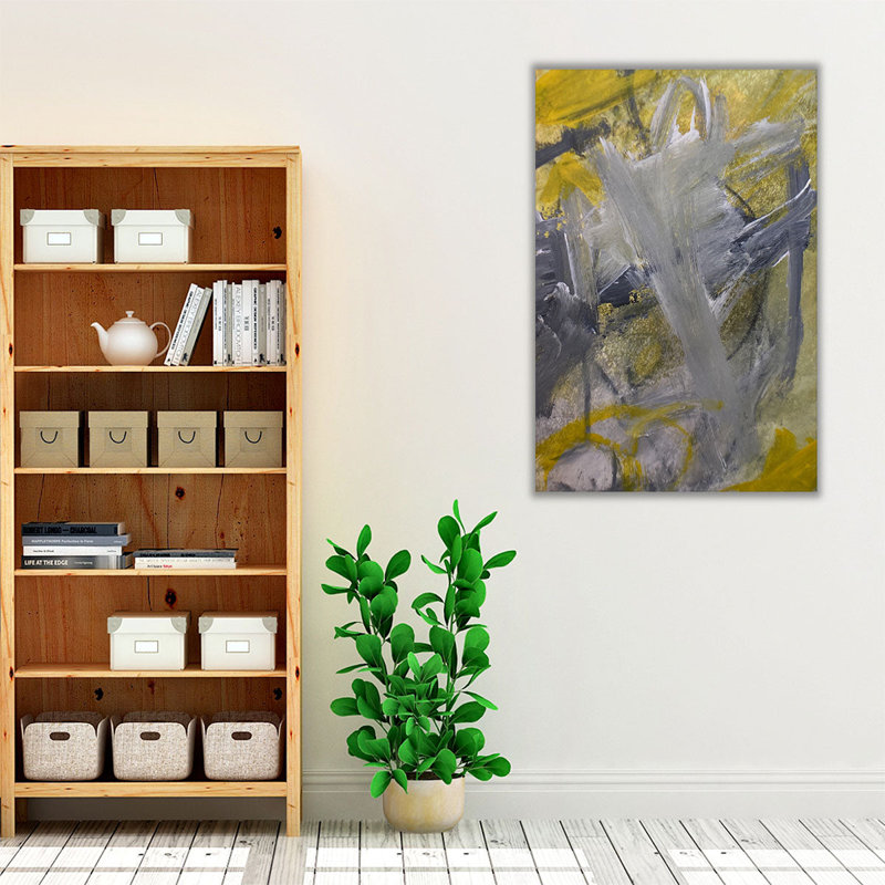 Lit Strokes 1 - reproduction d'art sur toile, H 18 po x l 12 po