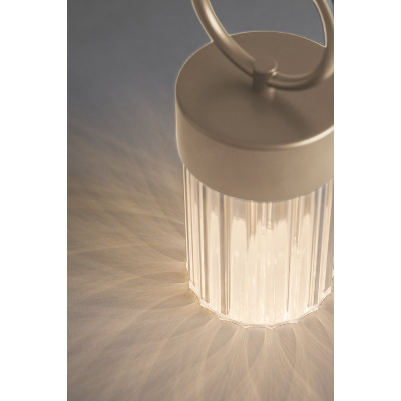 Claretta Battery Lamp, Golden Nickel