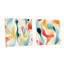 Daimarion - Ensemble de 2 peintures murales abstraites en acrylique-103930294
