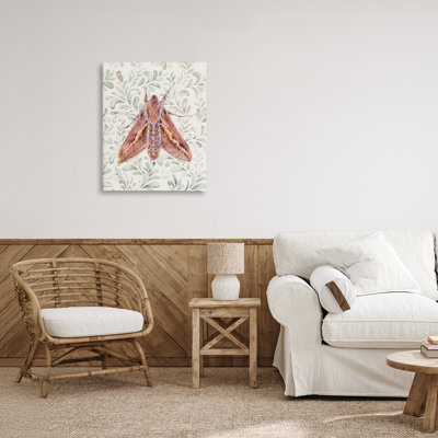 Toile Moth Over Leaf, conception de Cady