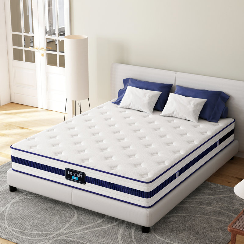 Hybrid Mattress Spring Gel Memory Foam, Mattresses In A Box, 10", Full