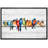 " Watercolor Row Of Birds On A Wire Canvas Print Colorful And Whimsical Bird "-98179664-98179662