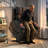  Alhertine 40.00” Liftable Power Recliner with Heating & Massage,hidden storage.Gray Chenille-1983561349